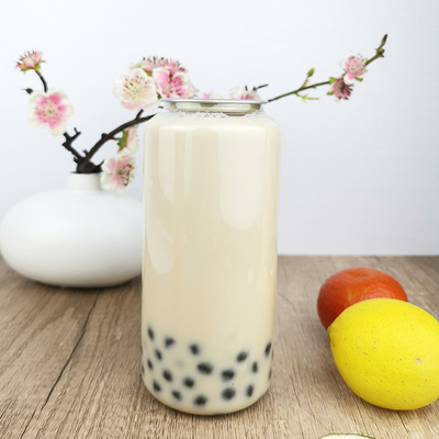 খাদ্য গ্রেড 700ml পরিষ্কার প্লাস্টিক পানীয় ক্যান সঙ্গে ক্যান ঢাকনা সালাদ ড্রেসিং