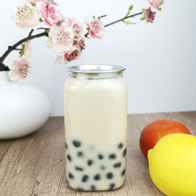 350ml প্লাস্টিক পানীয় বোতল স্কয়ার PET খাদ্য পাত্রে সহজ টান কভার সঙ্গে