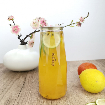 500ml ডায়মন্ড আকৃতির প্লাস্টিক পানীয় ক্যান শুকনো পণ্য স্ক্রীন প্রিন্ট