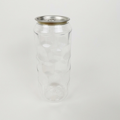 500ml স্বচ্ছ পানির বোতল ঠান্ডা চাপা রস খালি প্লাস্টিকের পাত্রে জার