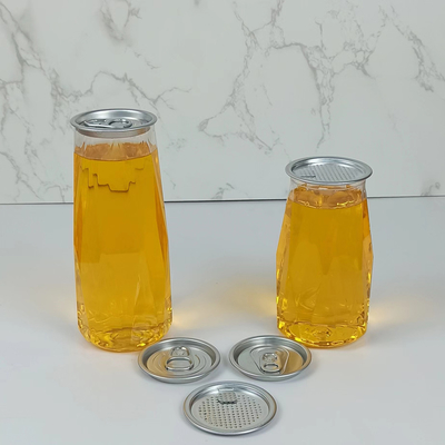 খাদ্যশস্যের আটা সংরক্ষণের জন্য 500ml PET ক্লিয়ার প্লাস্টিকের বোতল ডায়মন্ড আকৃতি