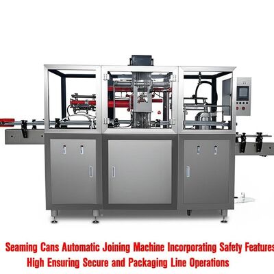 নিরাপদ এবং প্যাকেজিং লাইনের কার্যক্রম নিশ্চিত করে এমন সুরক্ষা বৈশিষ্ট্য সহ স্বয়ংক্রিয় ক্যান জোড়ার মেশিন