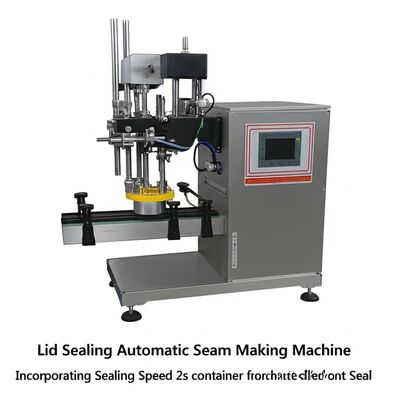 মুখ ঢাকনা সিলিং স্বয়ংক্রিয় সীম তৈরি মেশিন যা সিলিং গতি ২ সেকেন্ডের কন্টেইনারের জন্য উপযুক্ত, স্বয়ংক্রিয় কন্টেইনার সিলিংয়ের জন্য আদর্শ